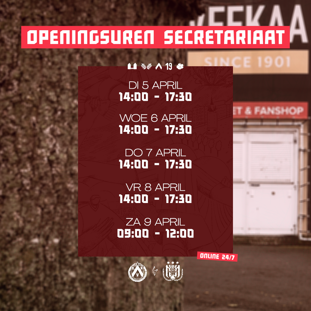 Openingsuren Secretariaat KVKAND