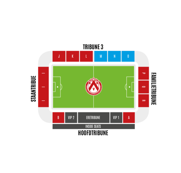 Stadionplan Guldensporenstadion