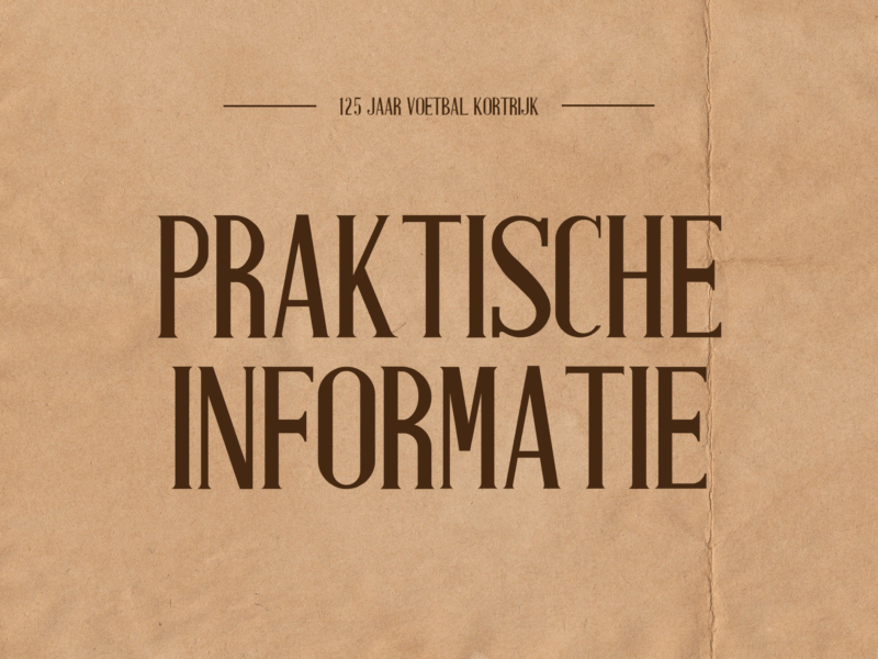 Praktische Info Site 125 Jaar