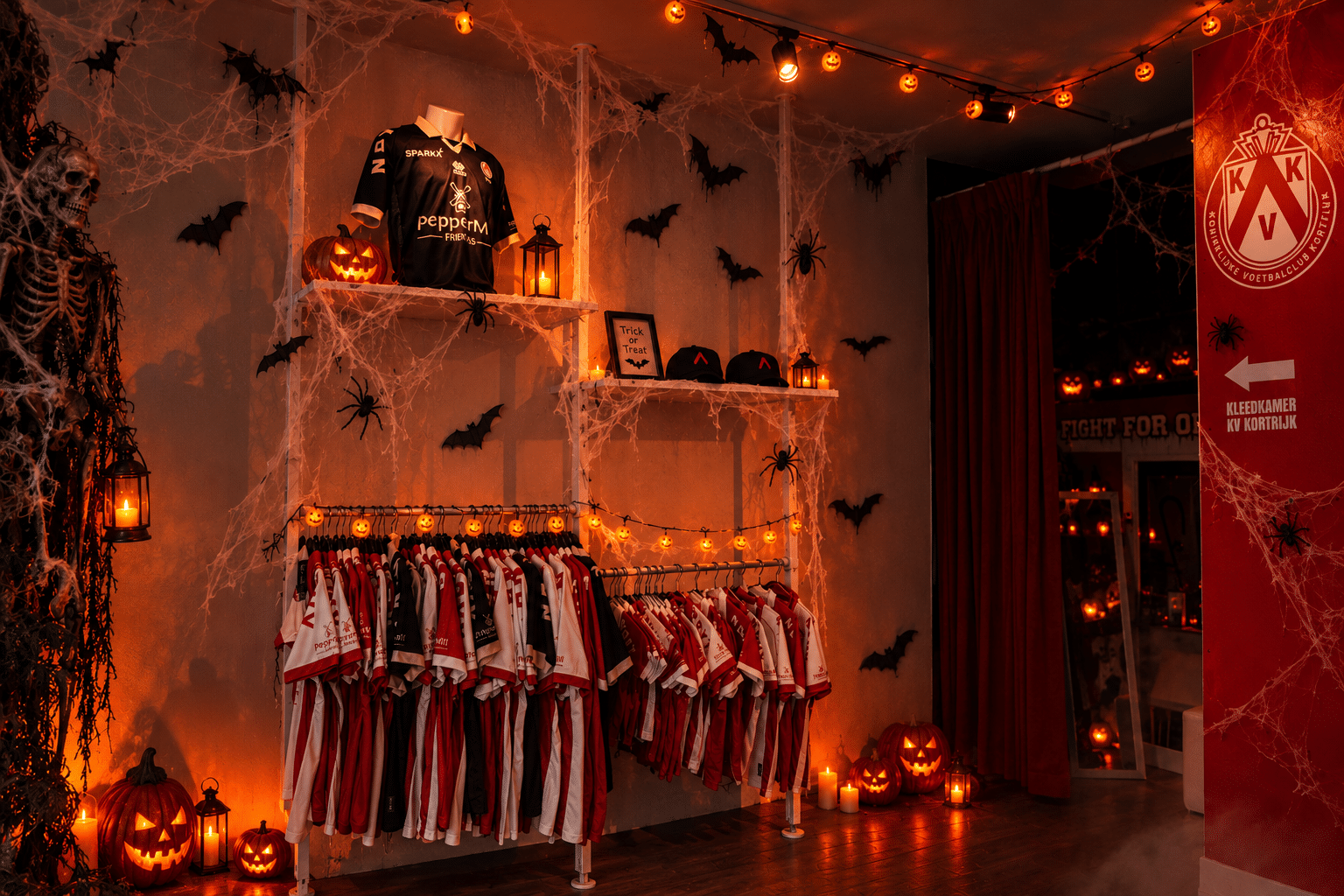 Griezelige Halloweenfanshop Van KV Kortrijk